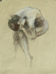 Pohybová studie, student přijat na AVU, obor klasická malba, 1999