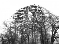 Rozhledna1, počítačem upravená fotografie, 2003