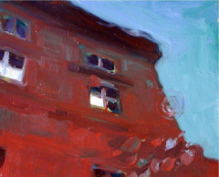Podhled, akryl plátno, student přijat na VŠUP, obor malba, 2003