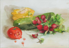 Studie ovoce, akvarel, 1999