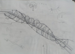 Návrh mostní konstrukce na téma spirála, 2006