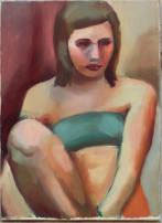 Figura, olej na plátně, studentka přijata na AVU, obor malba, 2005