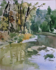 Berounka, akvarel, 2006